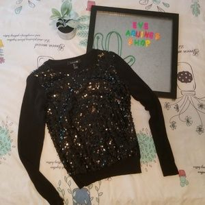 Forever 21 Black Sequin Sweater